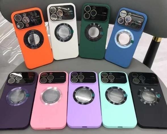 Estuche de lujo aro unicolor para iPhone